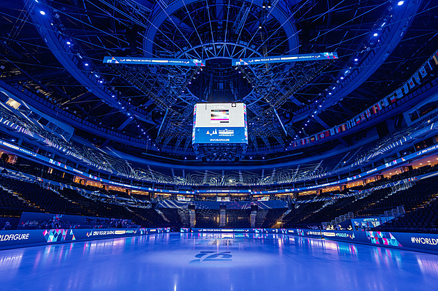 Desítky kamer, trojúhelníky a senzory v ledu. O2 arena se oblékla do hávu MS