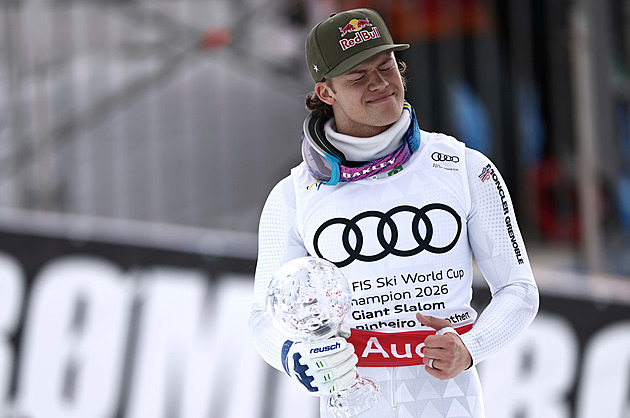 Malý globus za obří slalom slaví Brazilec Braathen, Odermatt vypadl v prvním kole